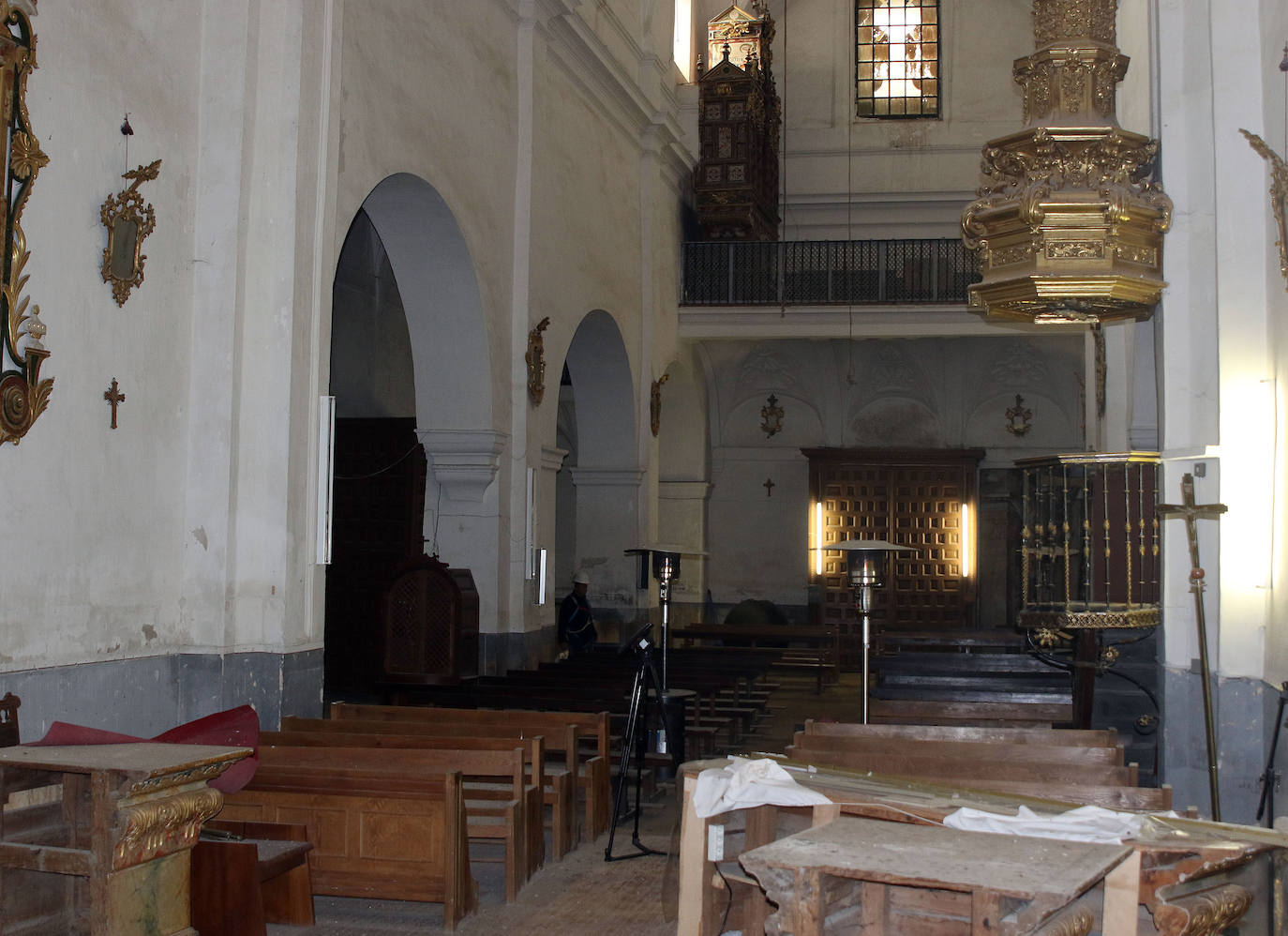 Interior de la iglesia de San Esteban. 