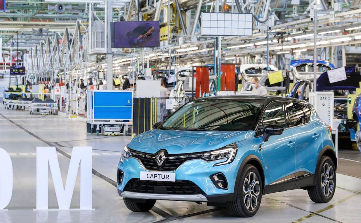 Renault Captur preparado para salir al mercado desde la fábrica vallisoletana. 