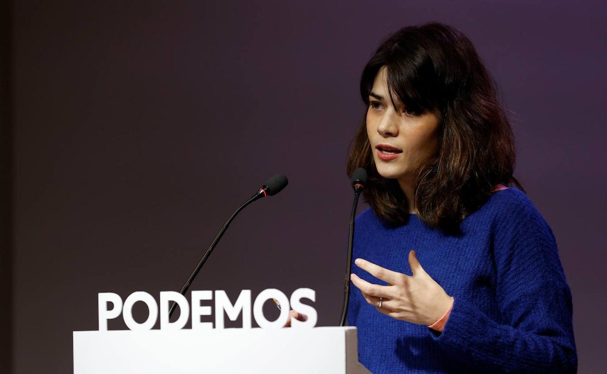 La diputada de Podemos en la Asamblea de Madrid Isa Serra.