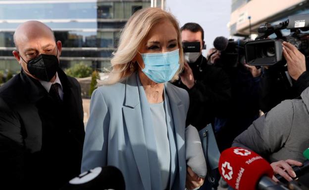 Cifuentes, a su llegada este viernes a los juzgados.