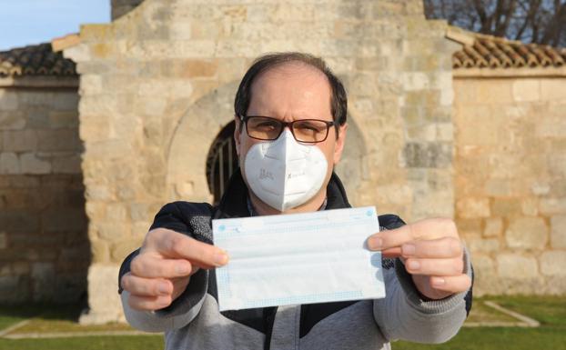 José Miguel Tirado,en la pedanía palentina de Baños de Cerrato. 