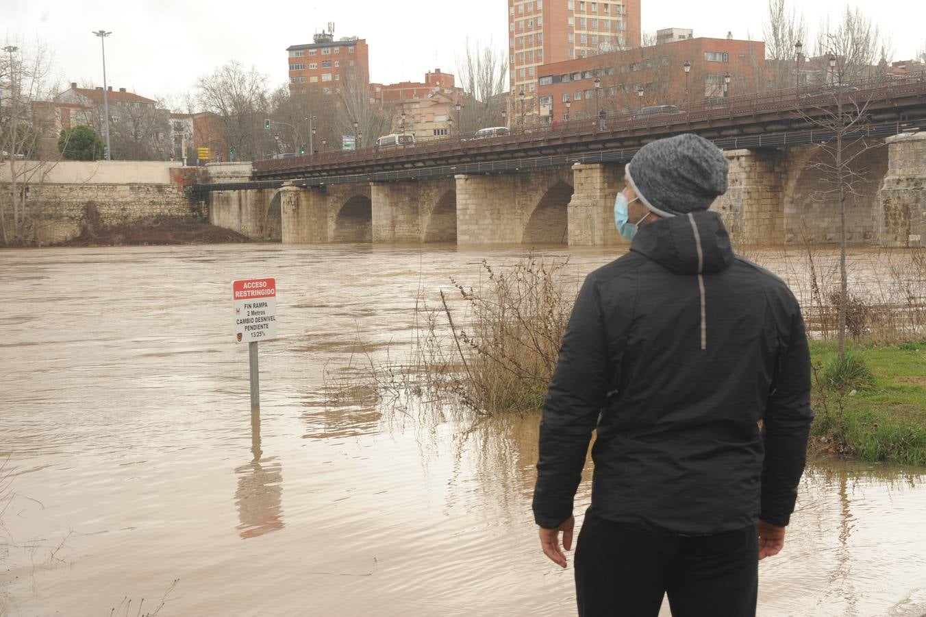 Fotos: Aumenta el caudal de Pisuerga a su paso por Valladolid