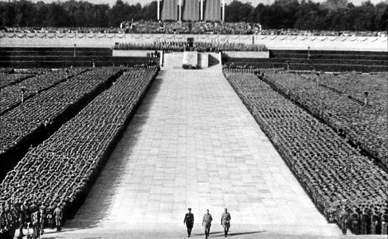 Fotograma del documetnal de Leni Reifenstahl. 