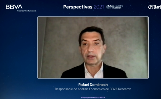 Jornada digital de BBVA sobre perspectivas para 2021 .