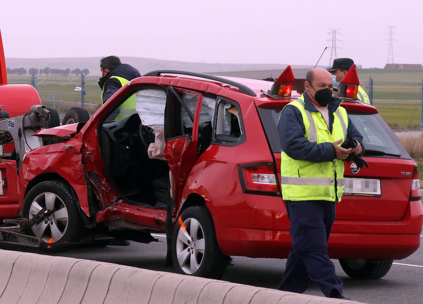 Colisión entre dos vehículos en Garcillán.