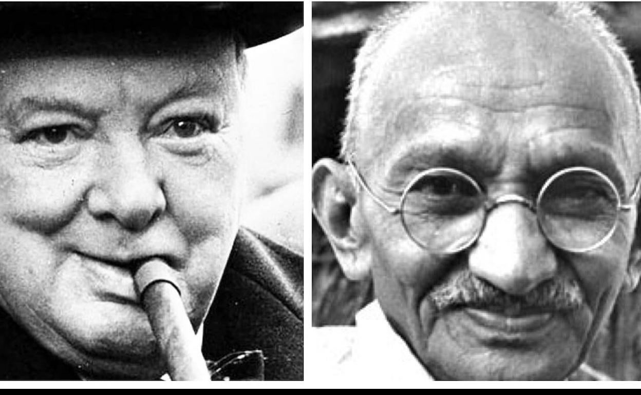 Gandhi y Churchill, una visión opuesta de humanidad