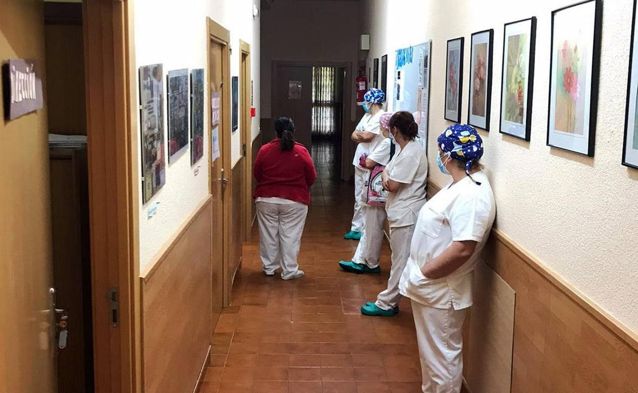 Interior de la residencia de Riaza. 