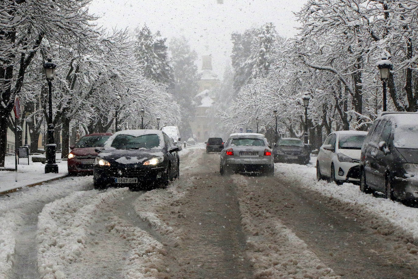 temporal de nieve en la provincia de Segovia 