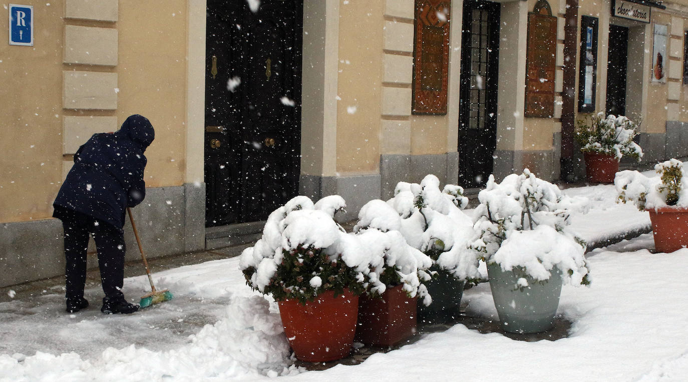 temporal de nieve en la provincia de Segovia 