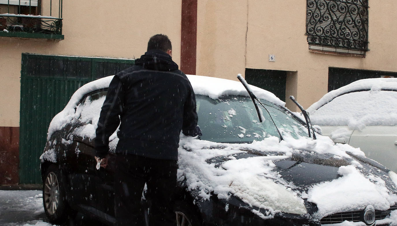 temporal de nieve en la provincia de Segovia 