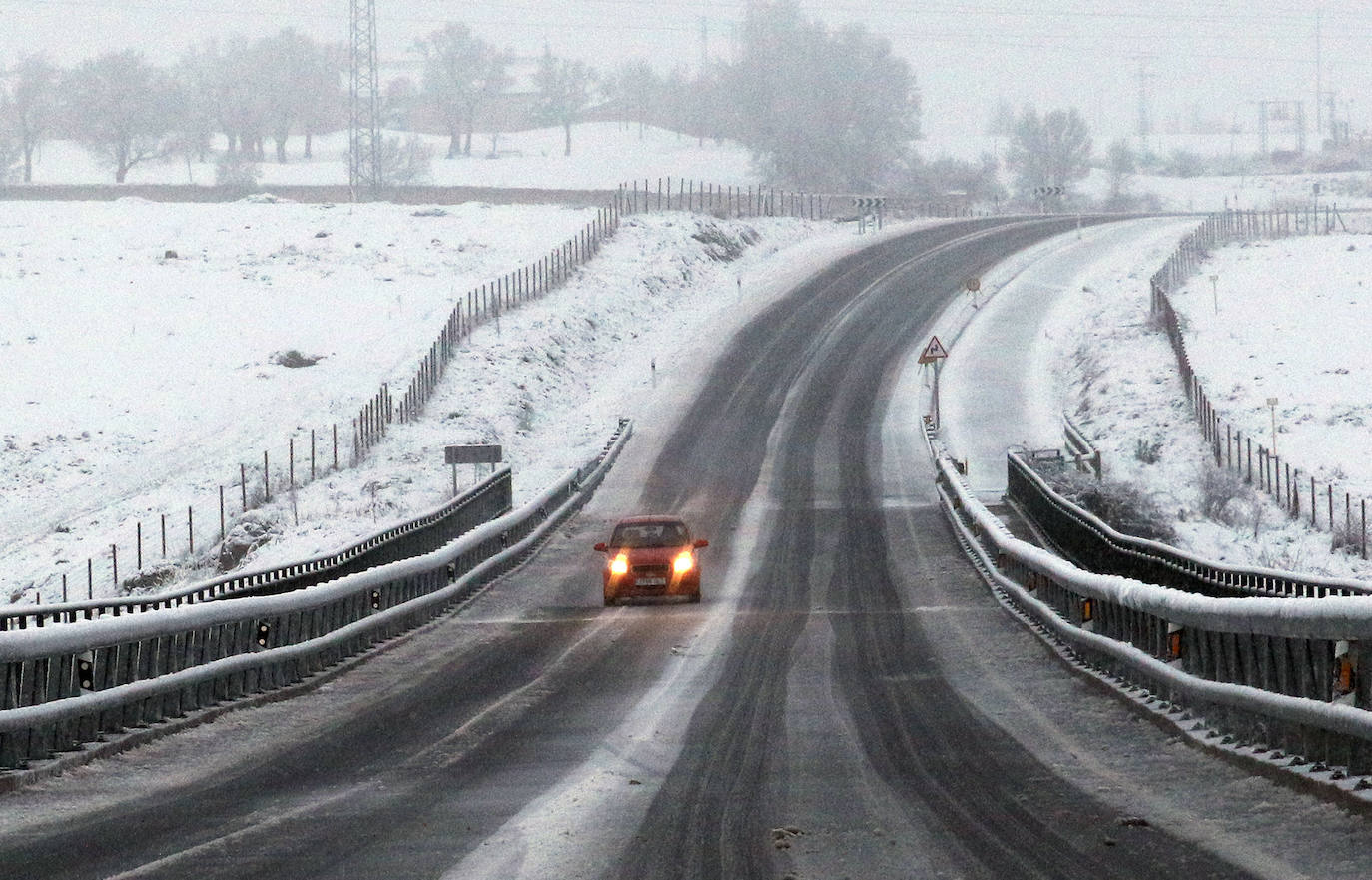 temporal de nieve en la provincia de Segovia 