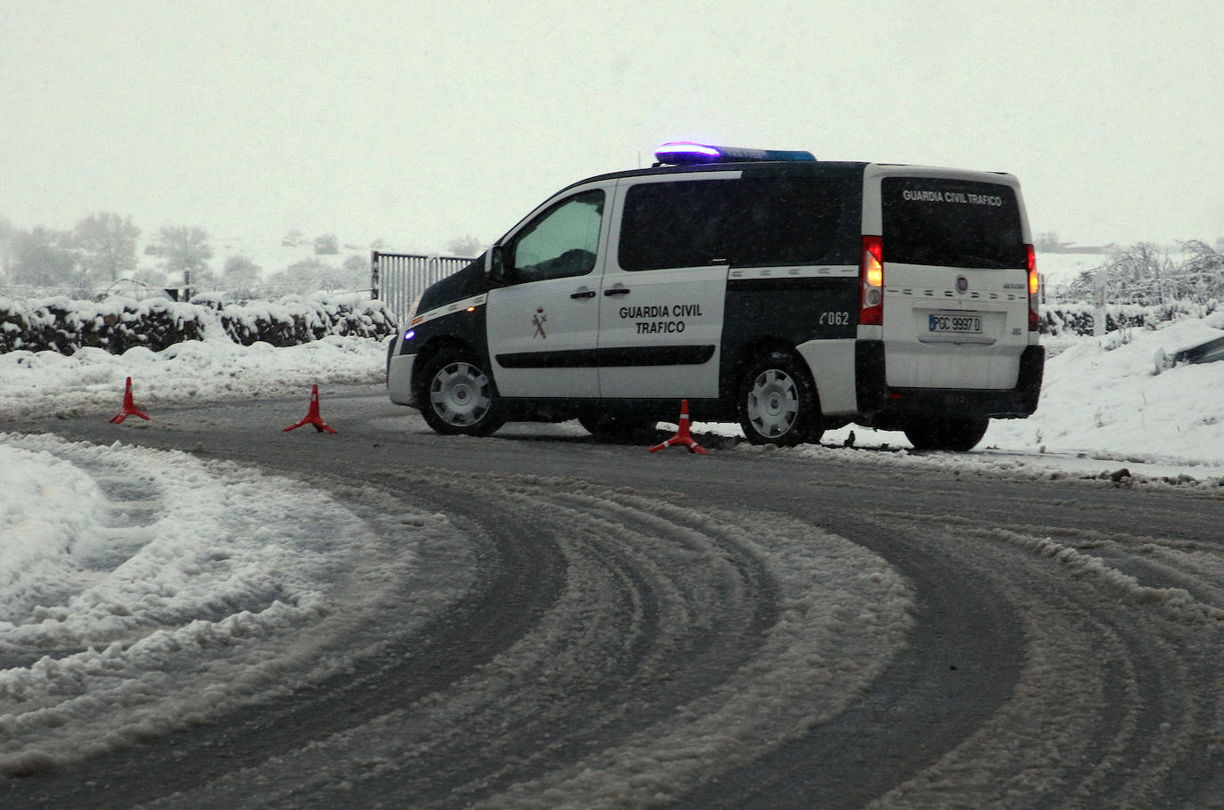 temporal de nieve en la provincia de Segovia 