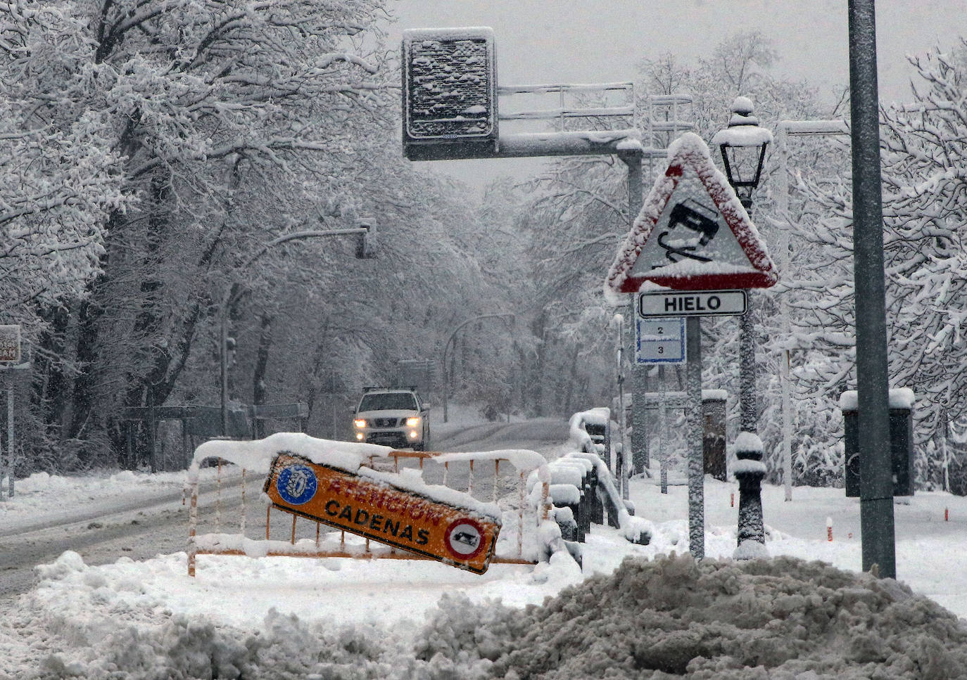 temporal de nieve en la provincia de Segovia 