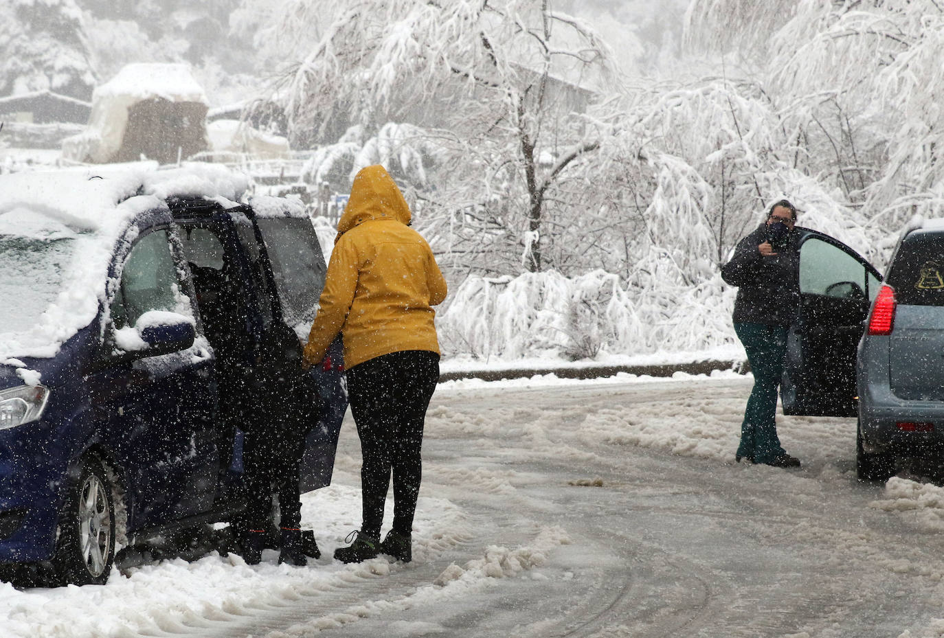 temporal de nieve en la provincia de Segovia 