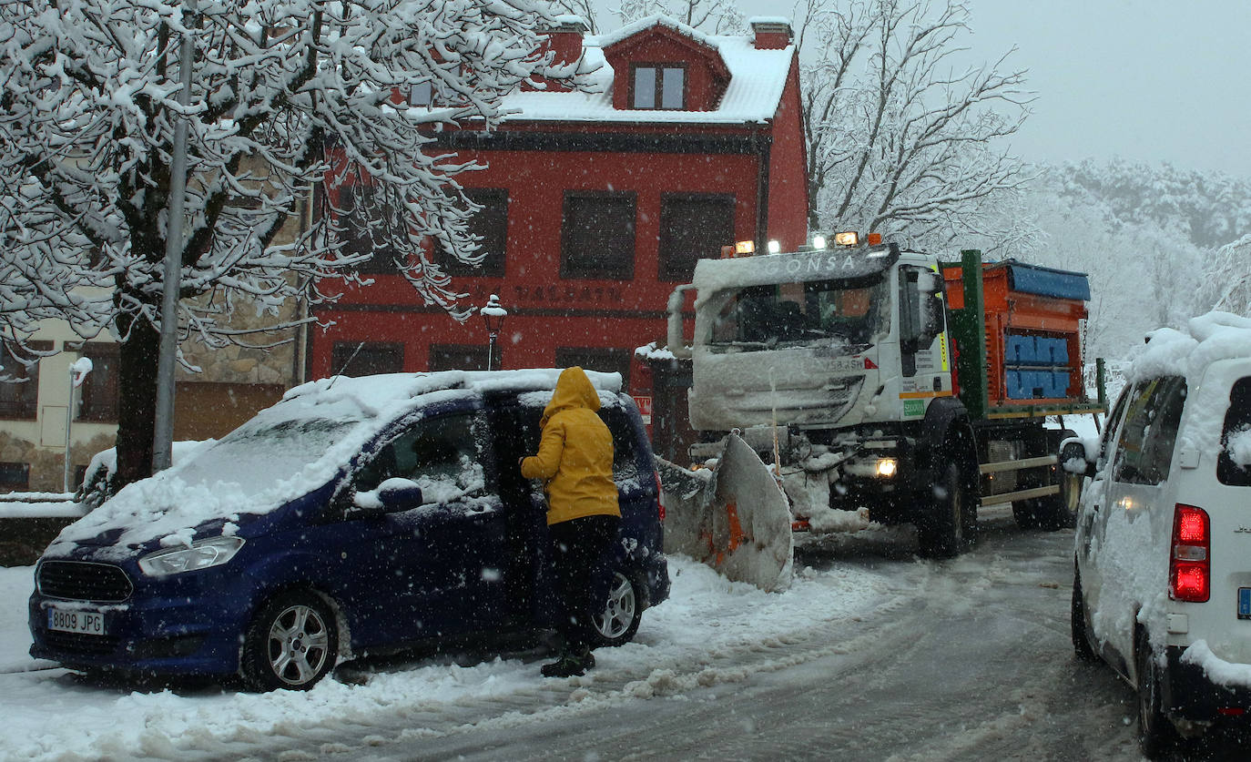 temporal de nieve en la provincia de Segovia 