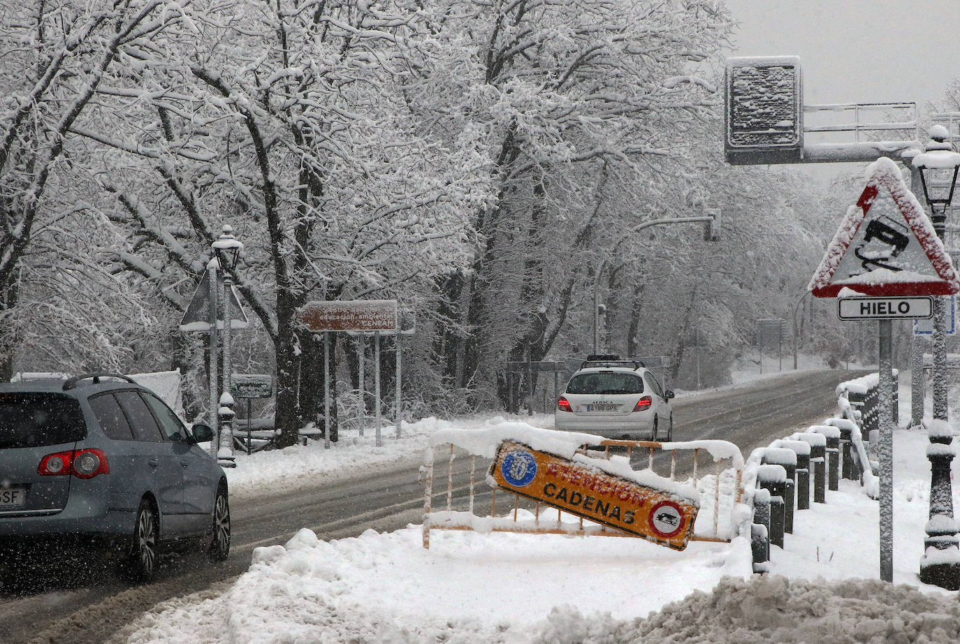 temporal de nieve en la provincia de Segovia 