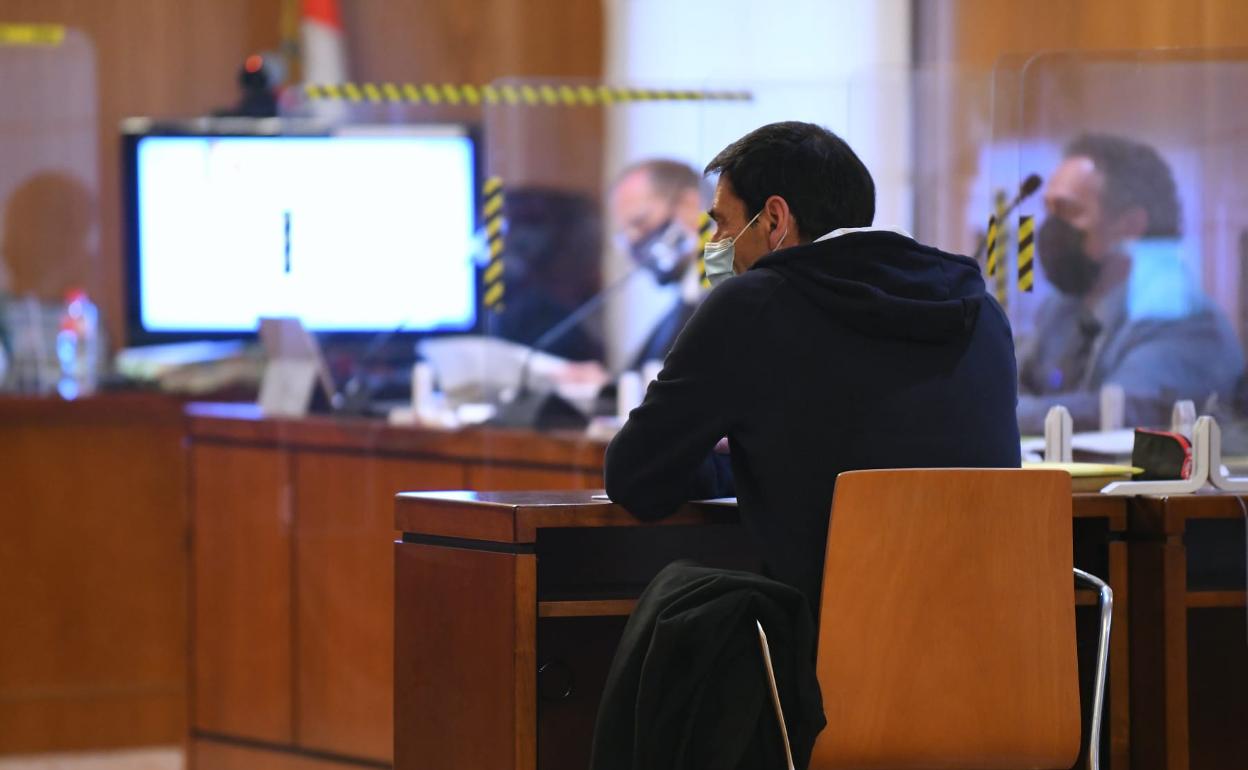 Lino Rodríguez, al comienzo del juicio esta mañana.