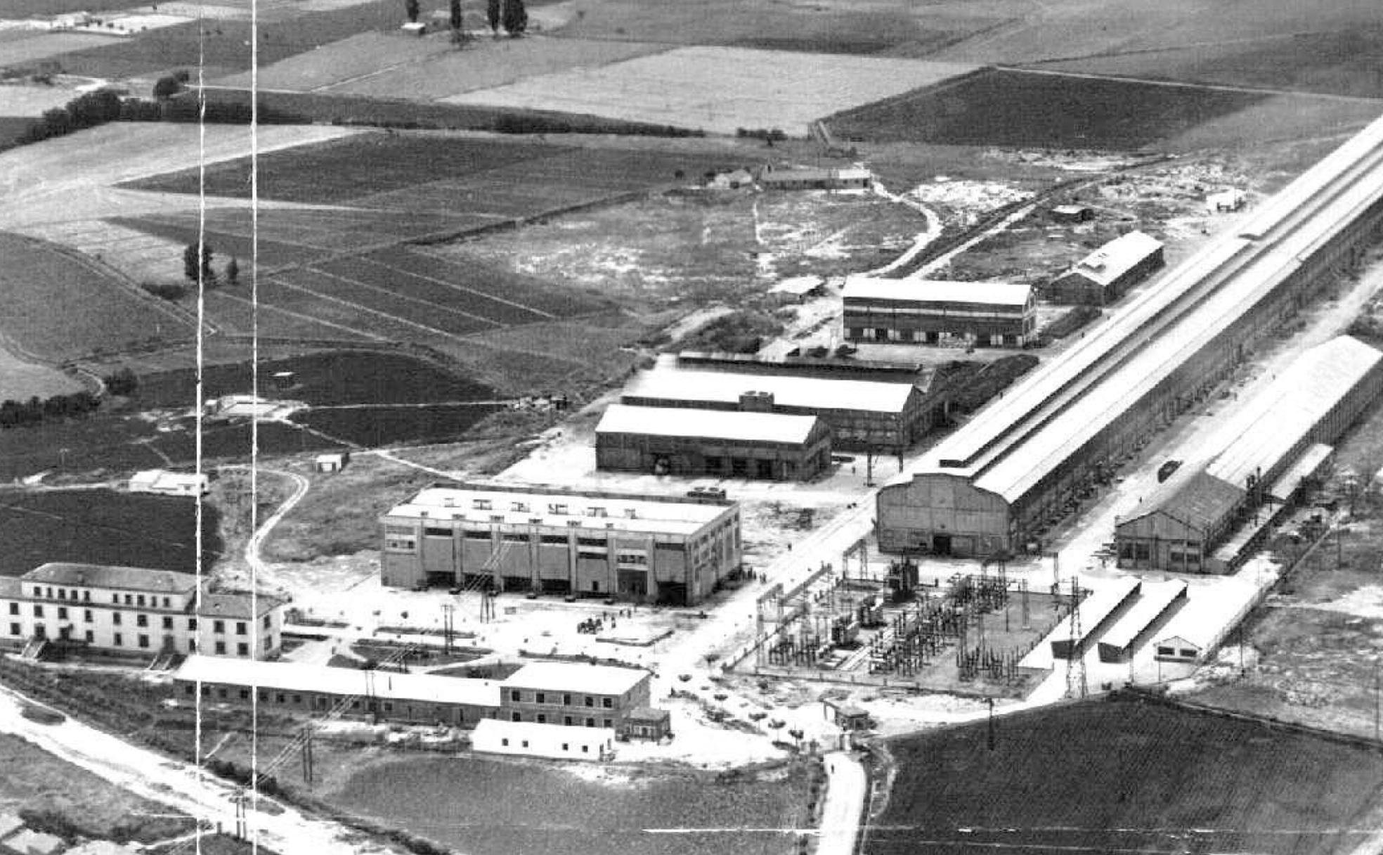 Vista aérea de Endasa en los años 70.