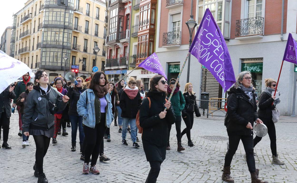 Celebración del 8M, el pasado año en Valladolid. 