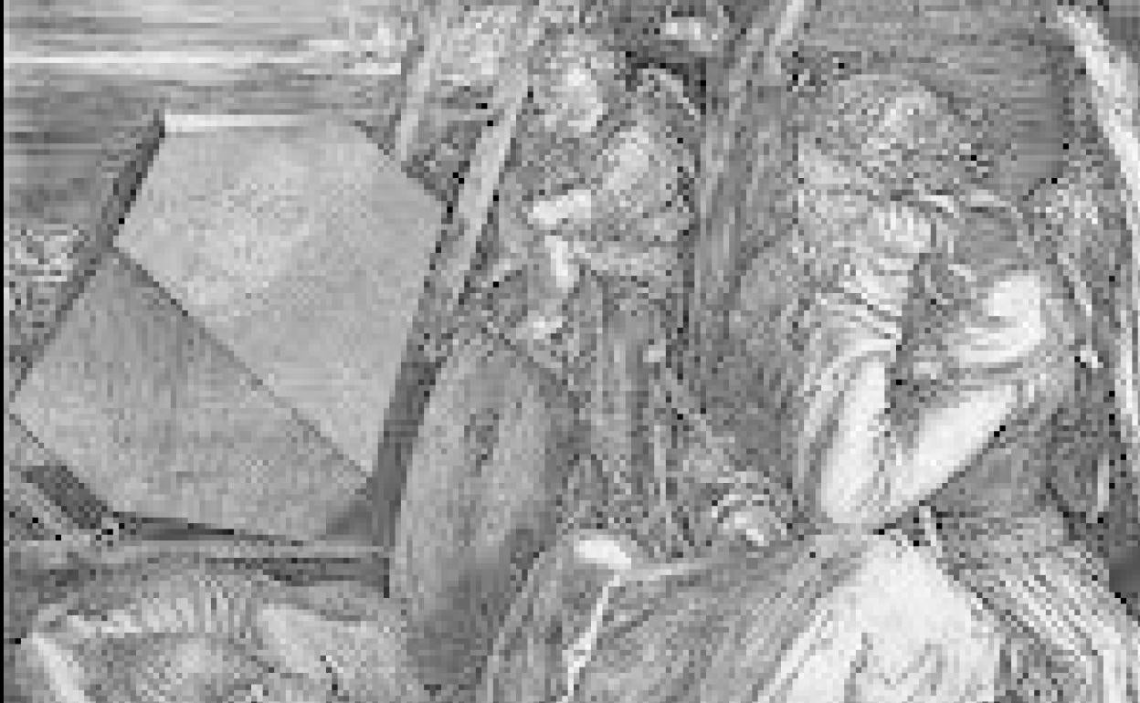 Melancolía I (1514) de Albrecht Dürer.