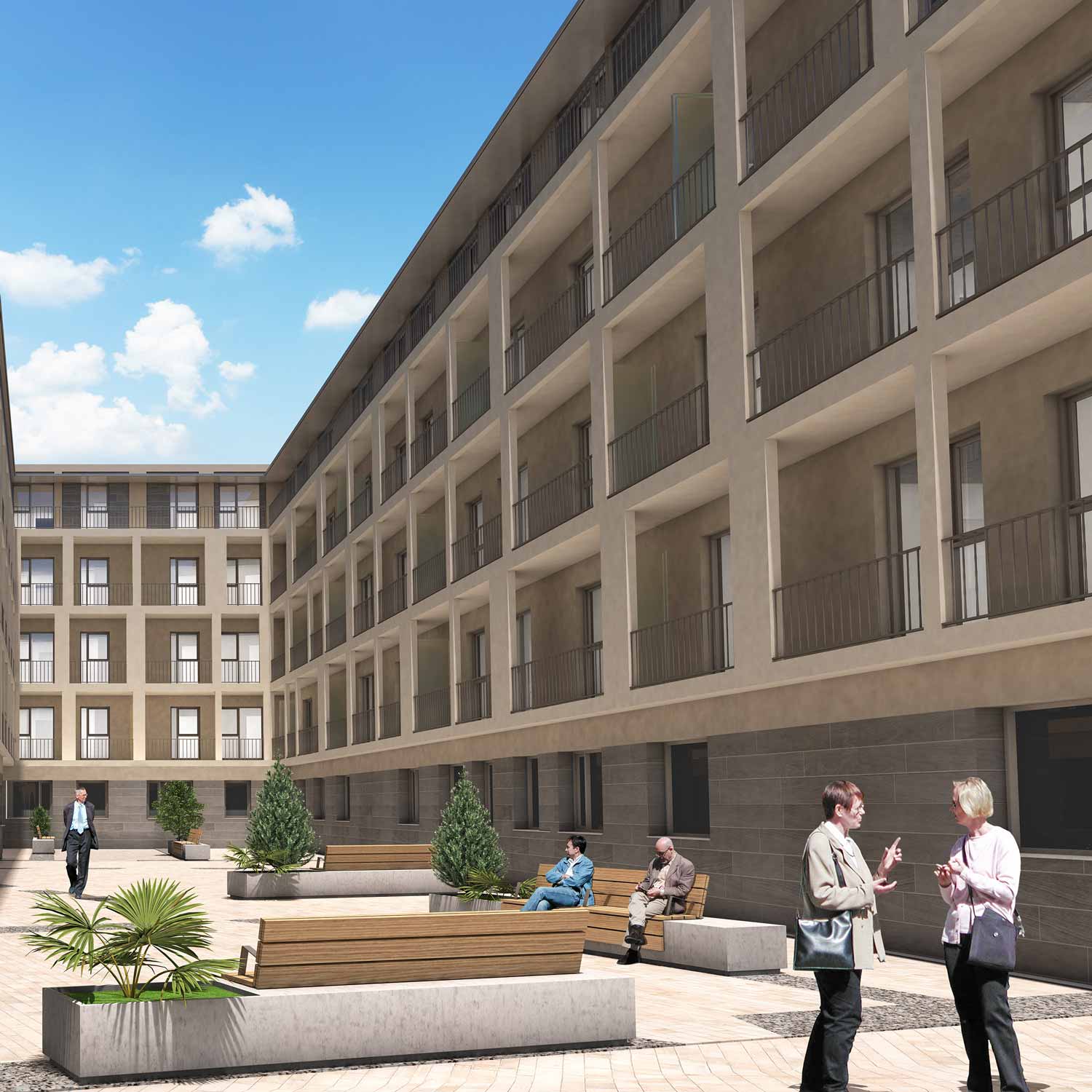 Fotos: Así serán los apartamentos para personas de edad avanzada de Allegra Magna