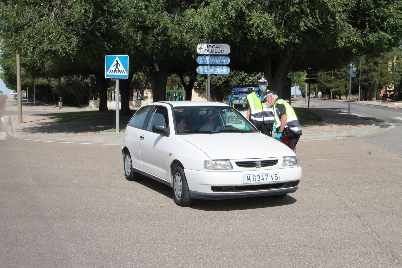 Control de la Policía Local el pasado verano.