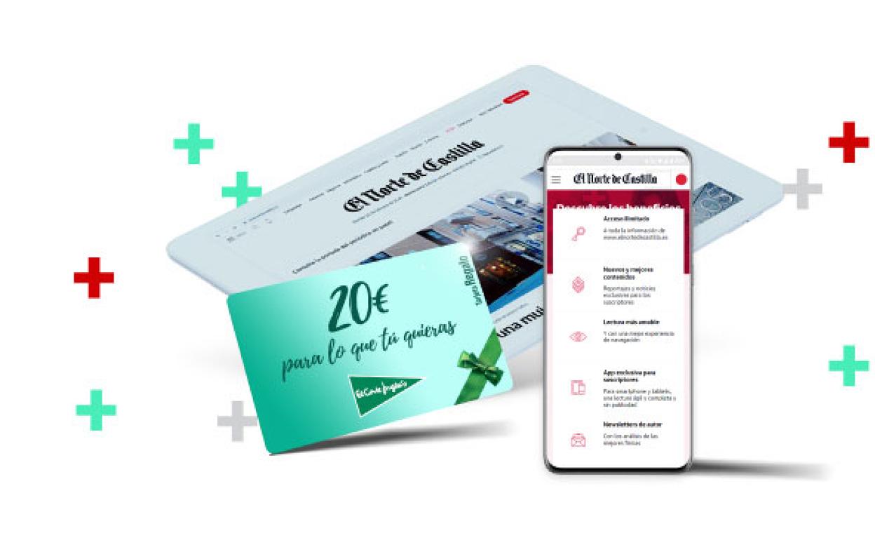 ¡Súper regalo! Date de alta en El Norte de Castilla on+ y llévate una tarjeta de regalo de El Corte Inglés