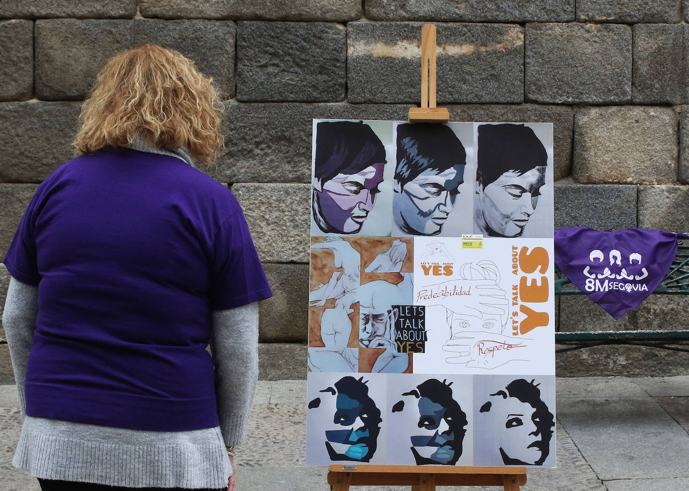 Diversas actividades durante la celebración del 8-M en Segovia. ANTONIO DE TORRE Y ÓSCAR COSTA