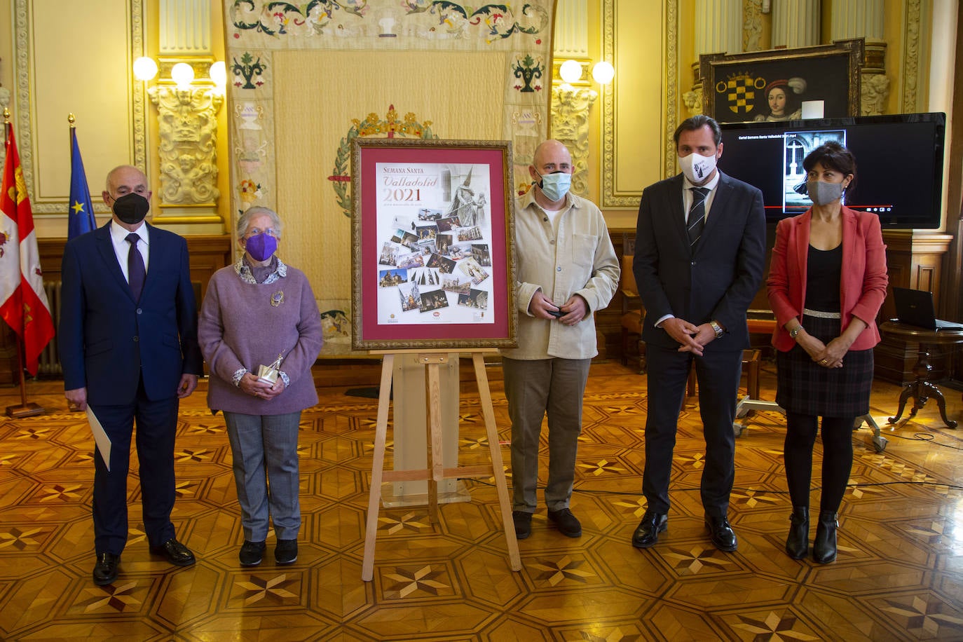 Fotos: Presentación del cartel de la Semana Santa 2021 de Valladolid