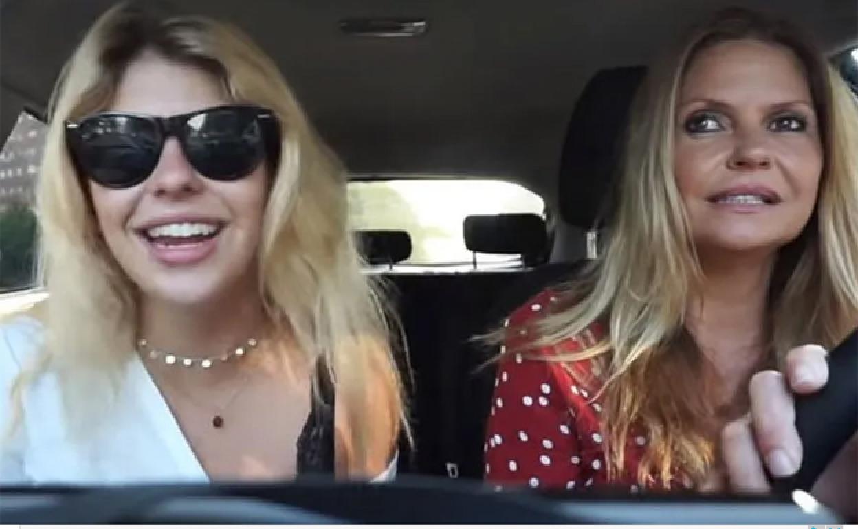 Makoke con su hija Anita Matamoros. 