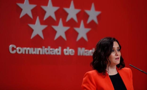 Isabel Díaz-Ayuso, presidenta de la Comunidad de Madrid 