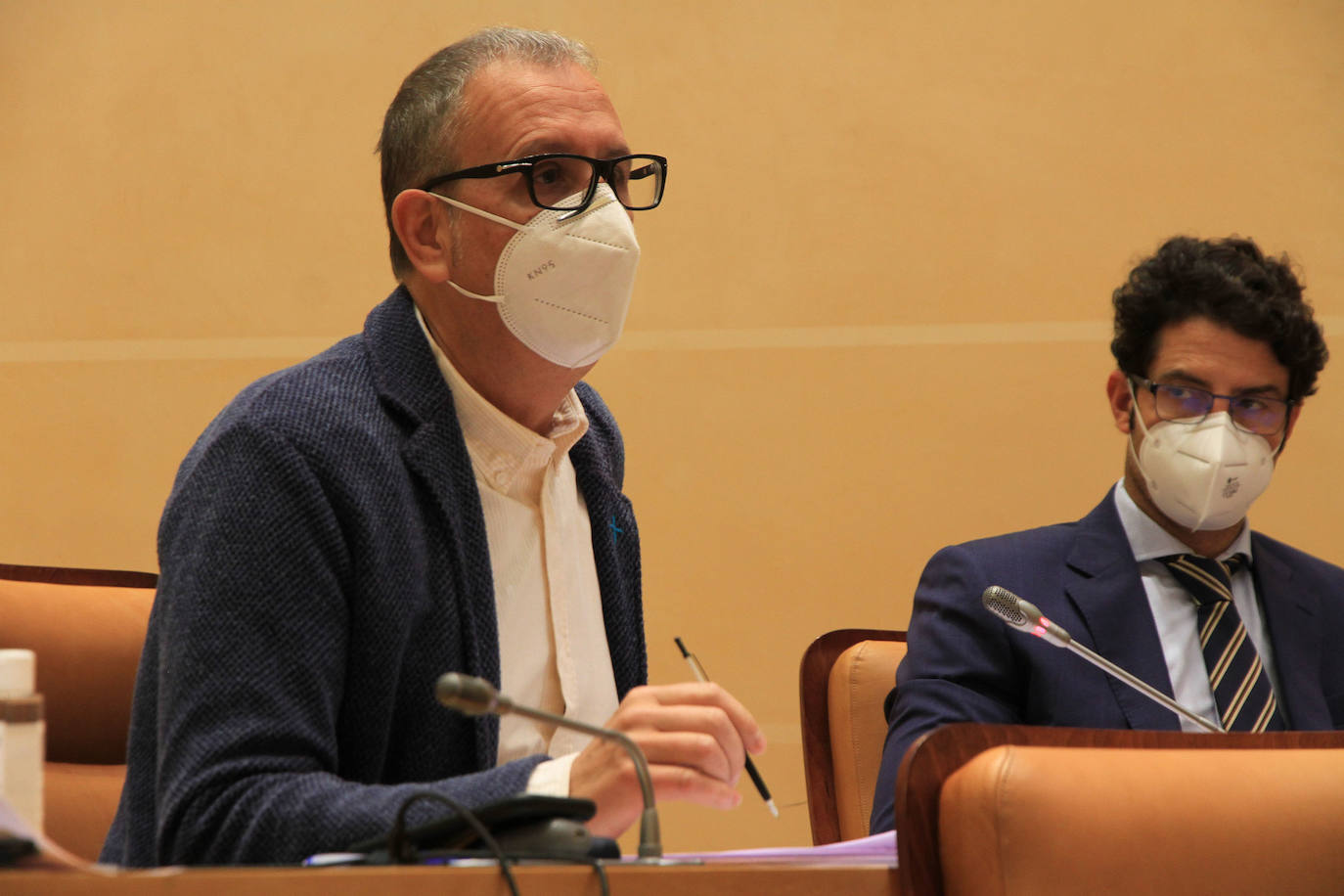 Durante una intervención en un pleno.