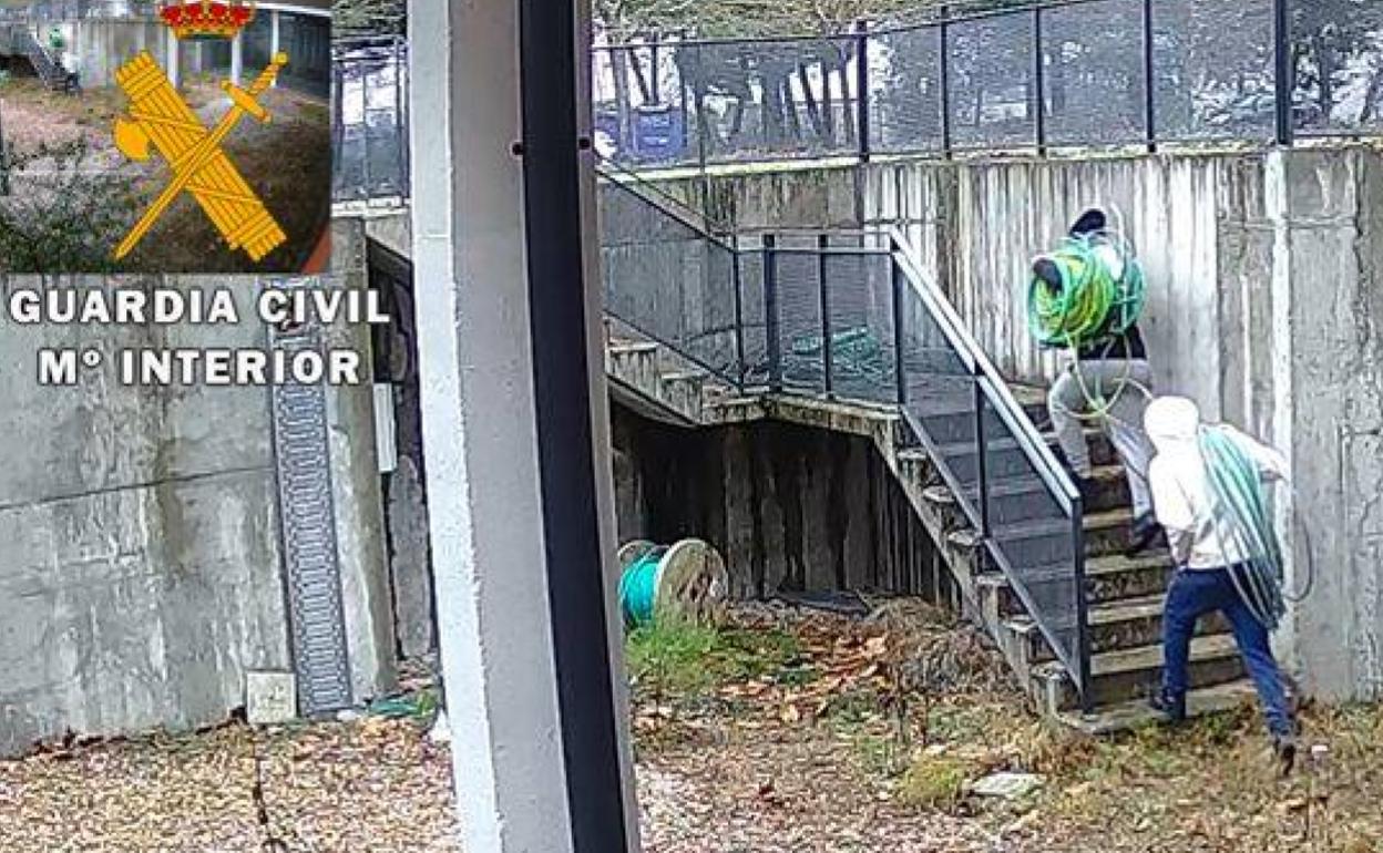 Imnágenes que han permitido detener a los autores. 