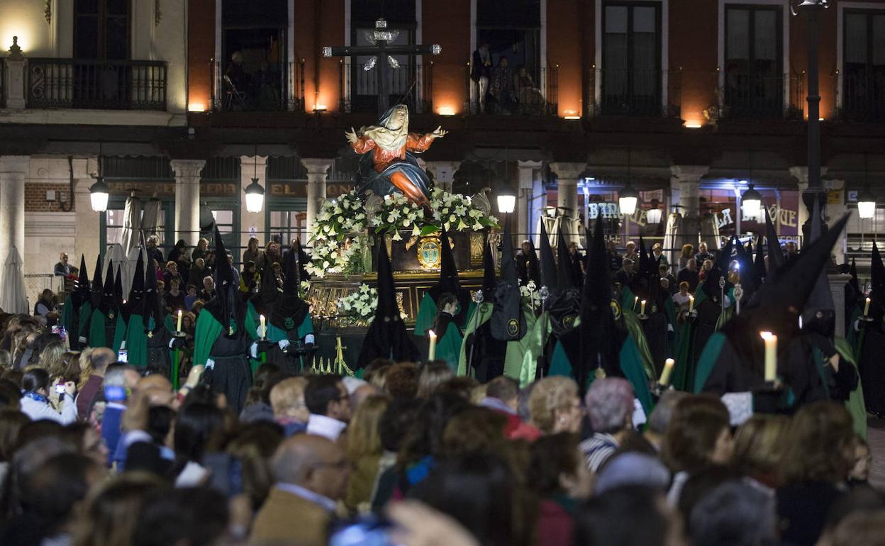 Un momento de la Procesión General de Valladolid en 2017, en una imagen de archivo. 