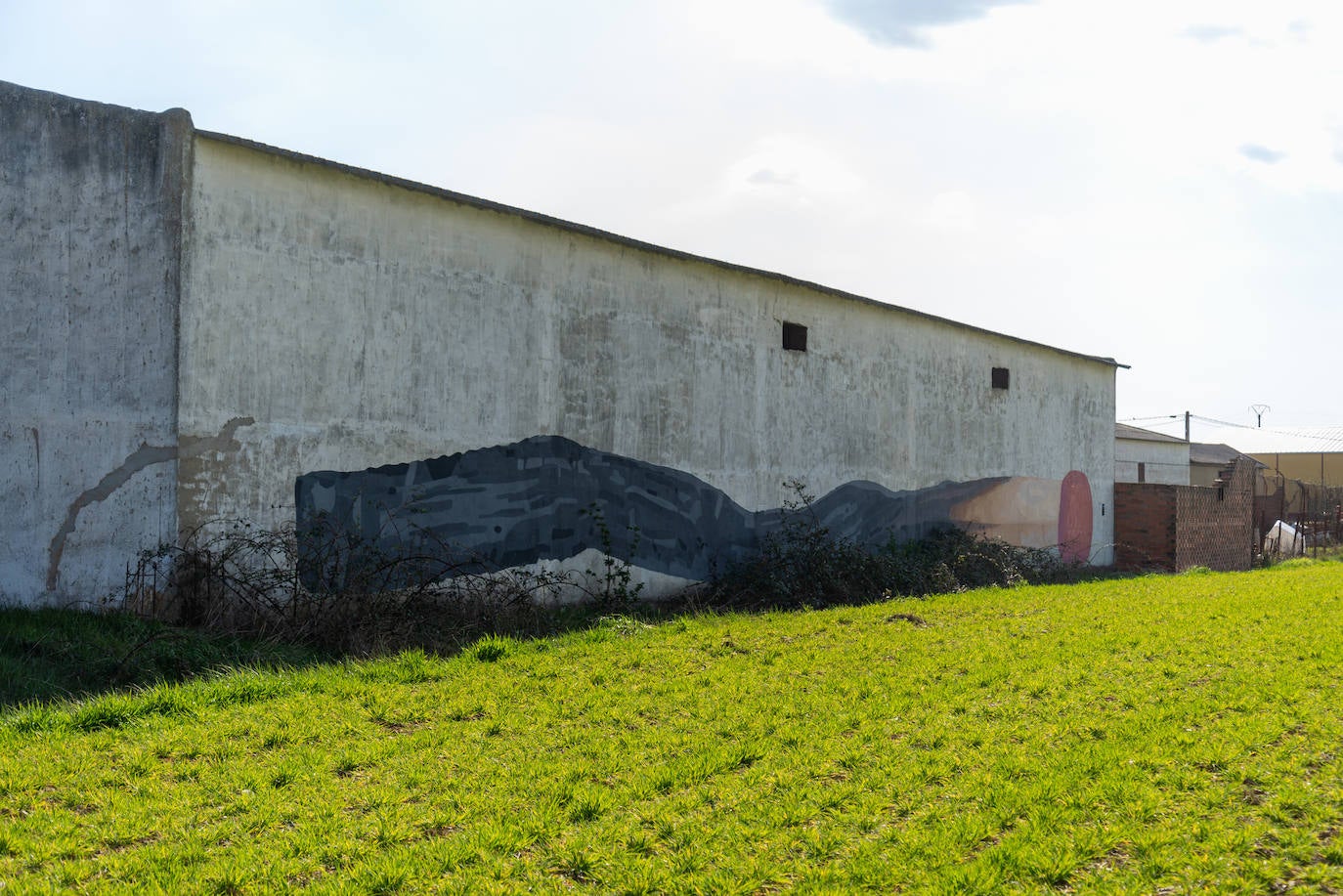 Los murales inundan el pueblo de Villaherreros.