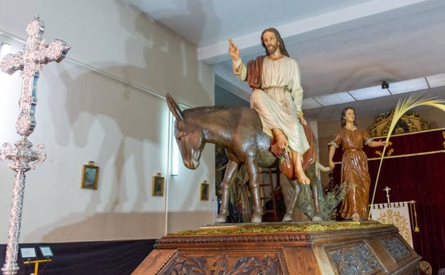 Imagen de 'La Borriquilla' en el Santo Sepulcro.