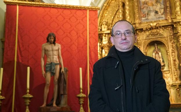 El presidente de la Hermandad Penitencial de Nuestro Padre Jesús Atado a la Columna, Pedro Miñarro.