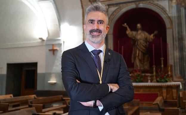 Carlos Sanz Maderuelo, presidente de la Cofradía Penitencial y Sacramental de la Sagrada Cena.