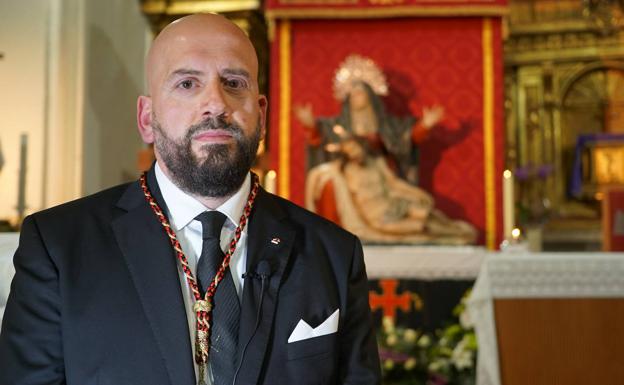 Ángel Herrero, hermano mayor de la Muy Ilustre Cofradía Penitencial de Nuestra Señora de la Piedad.