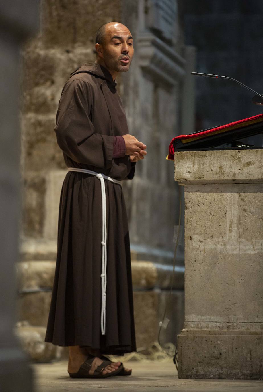 El padre Víctor Herrero de Miguel de la Orden de los Hermanos Menores de los Capuchinos ha sido el encargado del Sermón este Viernes Santo