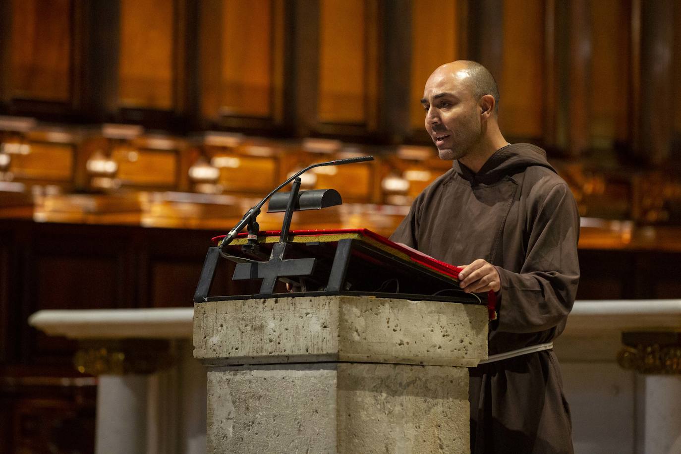 El padre Víctor Herrero de Miguel de la Orden de los Hermanos Menores de los Capuchinos ha sido el encargado del Sermón este Viernes Santo