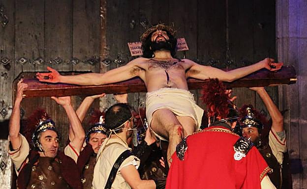 Miguel Ángel Luengo Martín ha sido el último en representar a Jesucristo, como se puede ver en esta imagen de 2018.