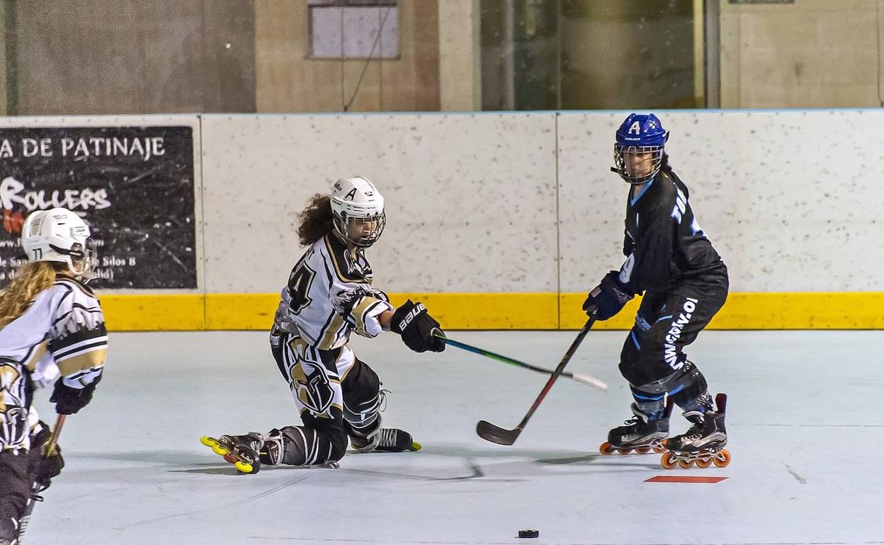 Imagen del partido de ida entre las vallisoletanas y Rubi