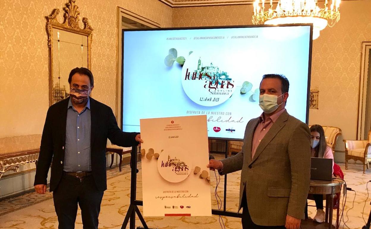 Fernando Castaño y Javier García presentaron la campaña conjunta de Ayuntamiento y Diputación. 