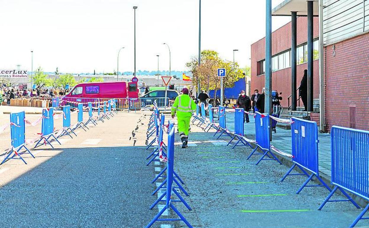 Instalaciones de Campos Góticos, listas para las vacunaciones masivas.