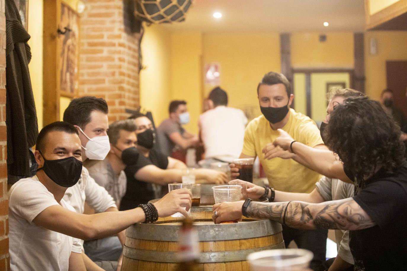 El Vinos Merino, unos días antes del cierre del interior de los locales. 