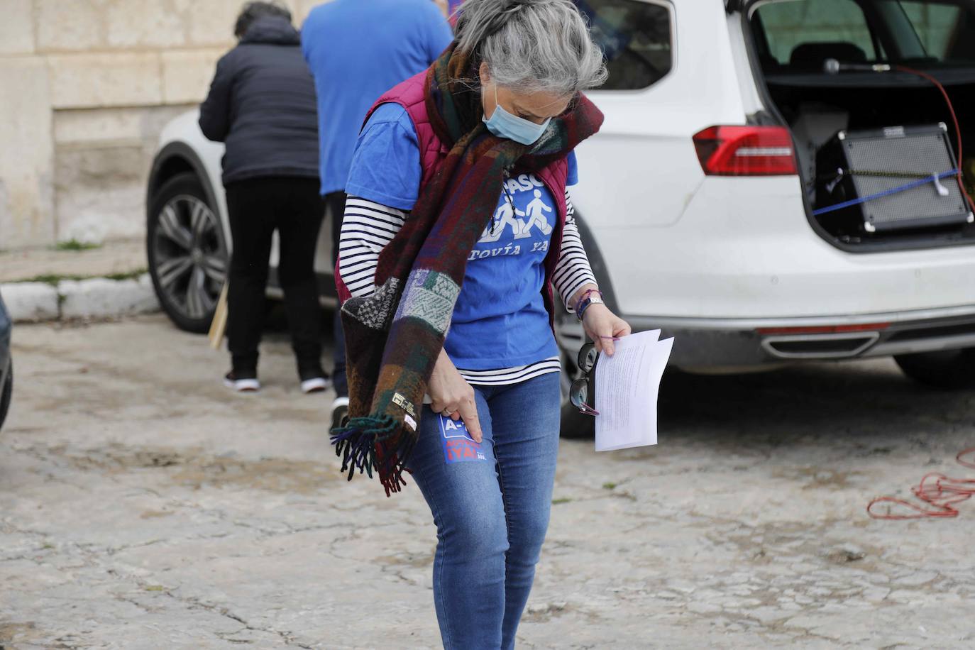 Los coches se echan a la calle para reivindicar la Autovía del Duero. 