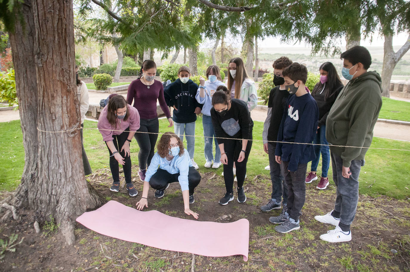Actividades realizadas este sábado por la tarde en el jardín de los Zuloaga.