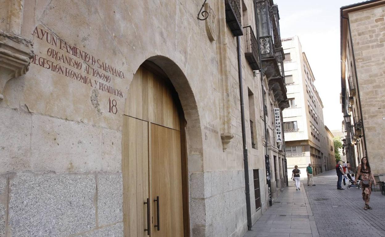 Sede del OAGER, en la plaza de la Libertad de Salamanca.