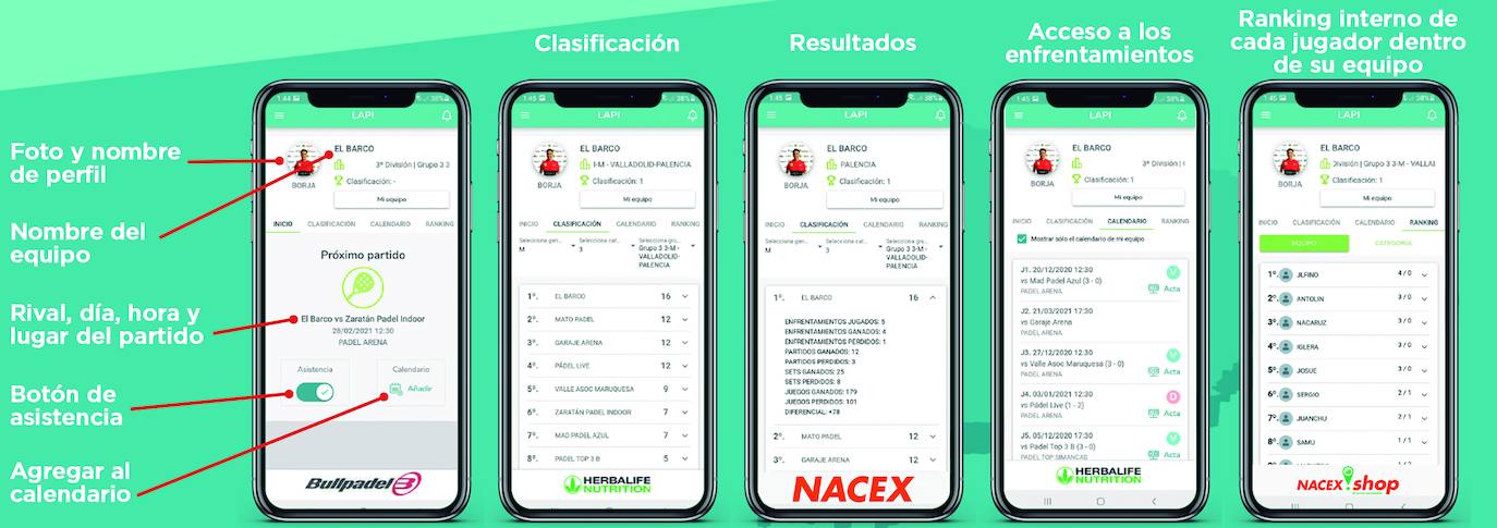 La novedosa app del torneo: Aplicación Pádel and Pádel